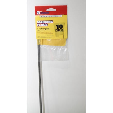 C.H. Hanson C.H. Hanson 15 in. Yellow Marking Flags Polyvinyl 10 pk 15181